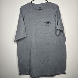 Vans Off The Wall Logo T-Shirt Gray Skater Activewear Xgames Adult Size XXL